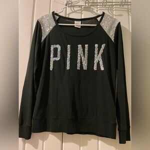 Vs. Pink bling tee-small EUC